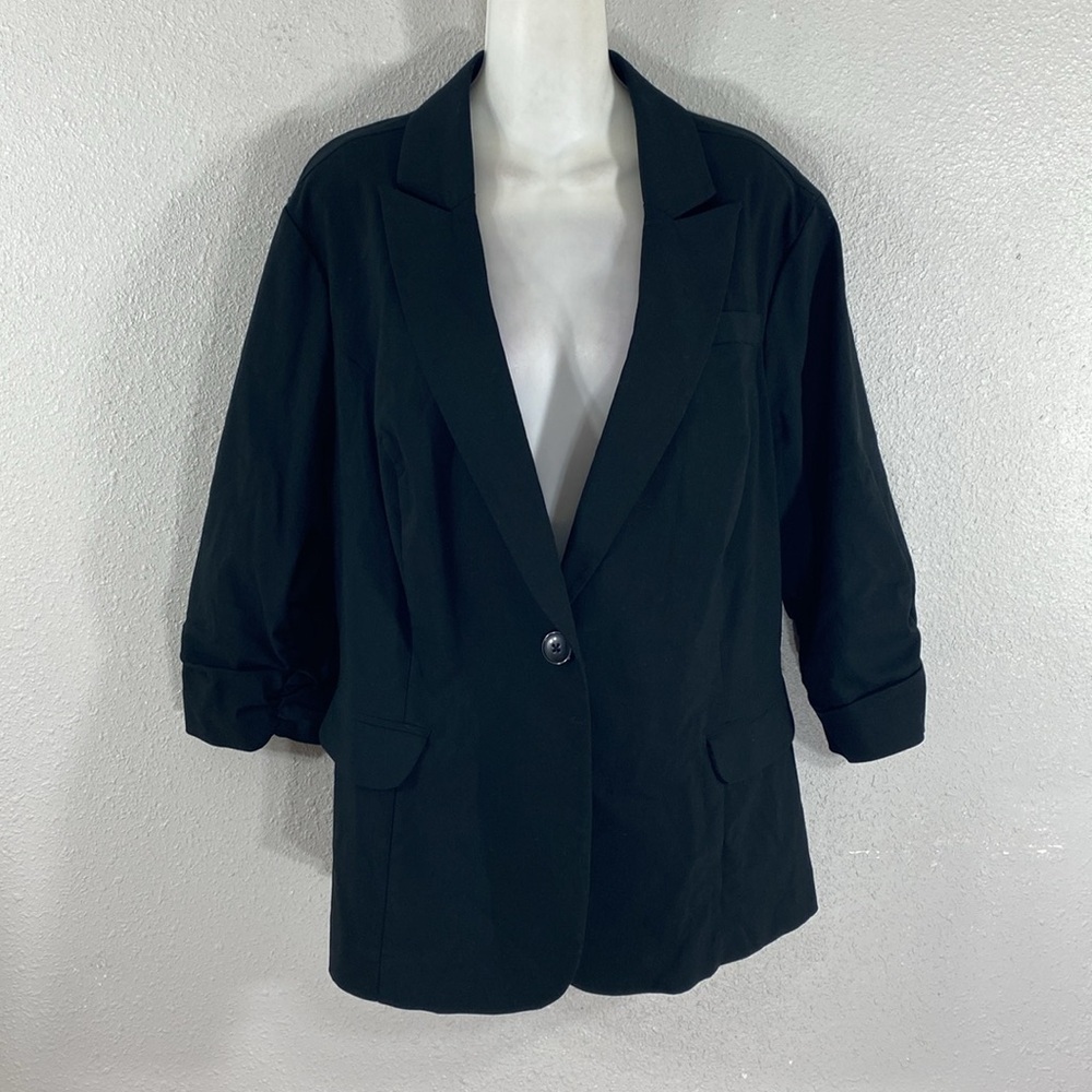 Torrid Black Studio Lexington Millennium Stretch Blazer 2 2X 18 20 - Picture 9 of 12